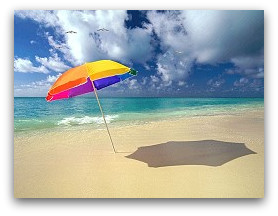 beach scene